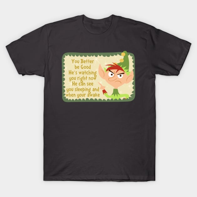 naughty or nice T-Shirt by richhwalsh